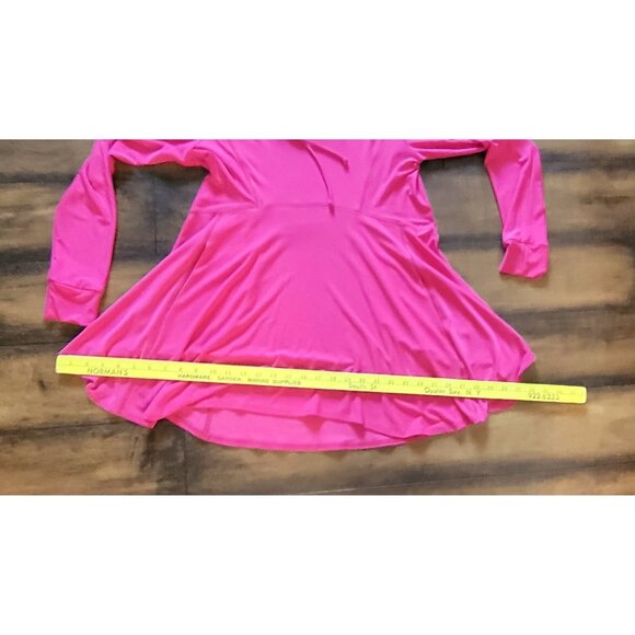 SYMPLI Canada Tunic Top 3/4 Sleeve Pockets Pink Size 8 Energy Slouch Fuschia - Picture 5 of 10